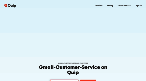 gmail-customer-service.quip.com