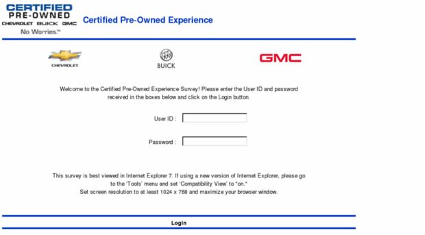 gmcertifieddealershipsurvey.com