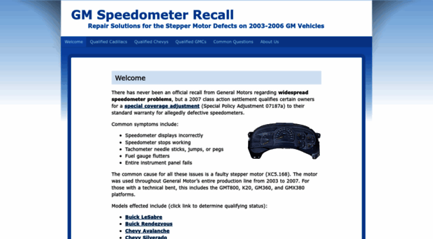 gmspeedometerrecall.com