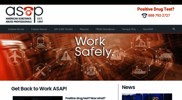 Screenshot of go2asap.com website