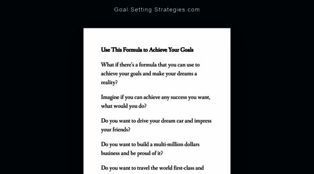 goalsettingstrategies.com