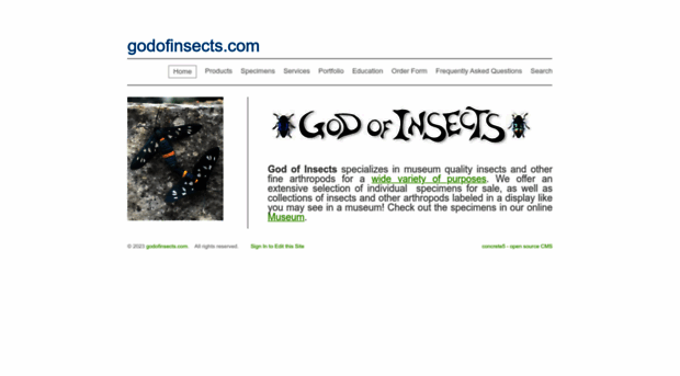 godofinsects.com