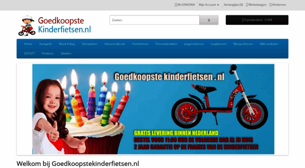 goedkoopstekinderfietsen.nl