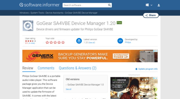 gogear-sa4vbe-device-manager.software.informer.com