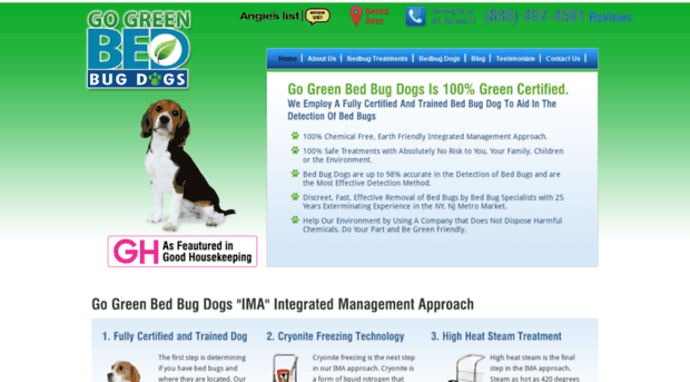 gogreenbedbugdogs.com