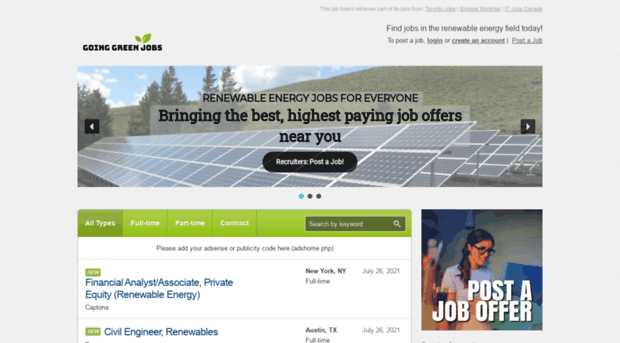 goinggreenjobs.com