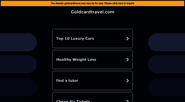 goldcardtravel.com