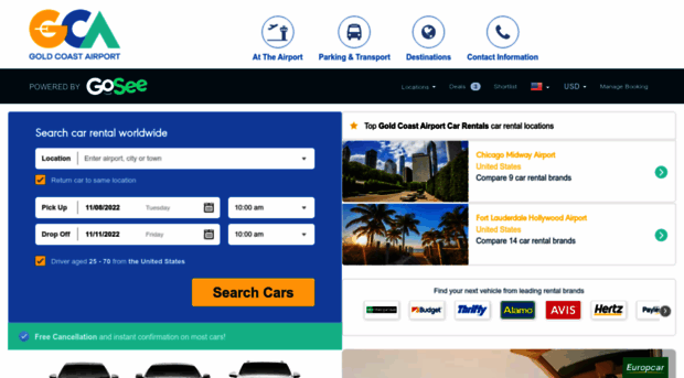 goldcoastairport.airportrentals.com.au