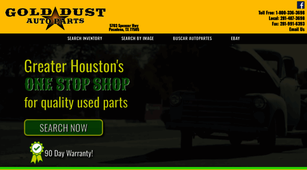 golddustautoparts.net