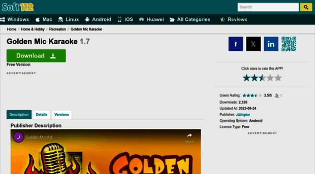 golden-mic-karaoke.soft112.com