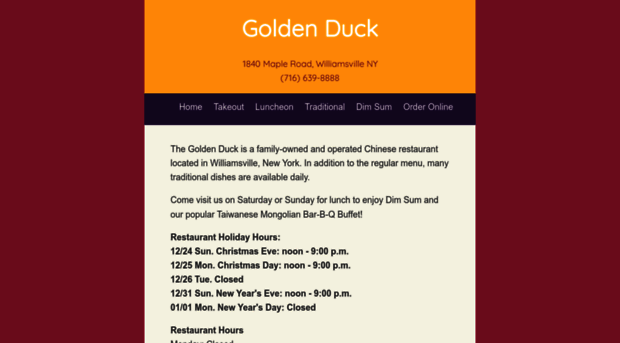 goldenduckrestaurant.com