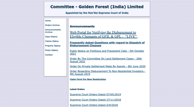 goldenforestcommittee.com