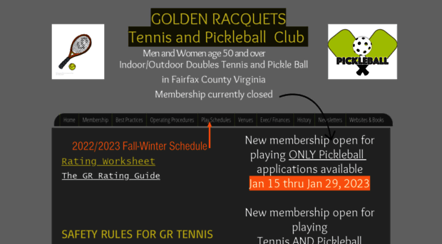 goldenracquets.org