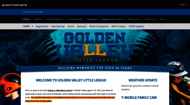 goldenvalleylittleleague.sportngin.com