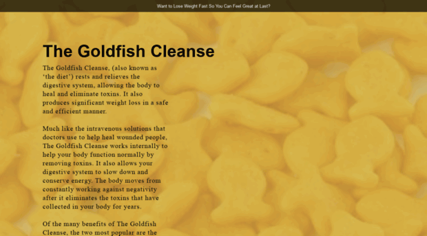 goldfishcleanse.launchrock.com