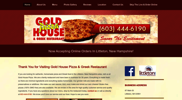 goldhousepizza.com