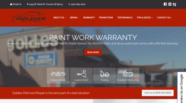 goldiespaintandrepair.com