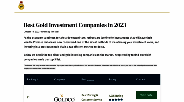 goldinvestingcompanies.com