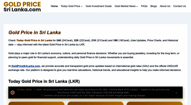 goldpricesrilanka.com