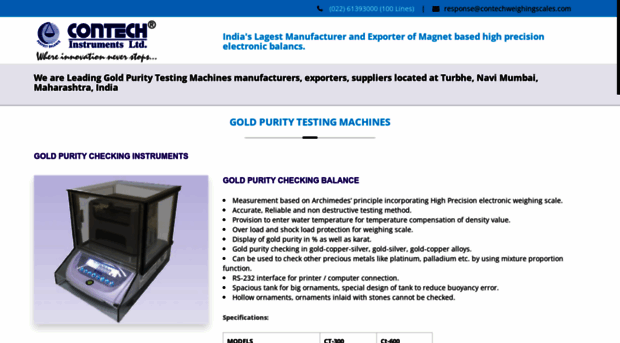 goldpuritytestingmachines.com