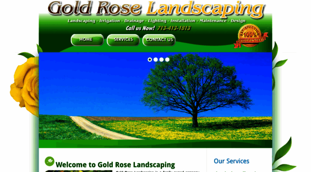 goldroselandscaping.com