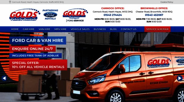 goldscarandvanhire.co.uk