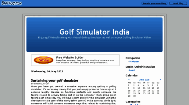 golf-simulator-india.beeplog.com