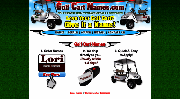 golfcartnames.com