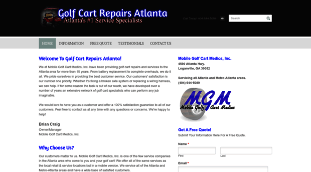 golfcartrepairsatlanta.com