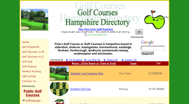 golfcourses.hampshire-dir.co.uk