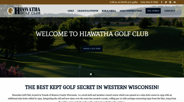 golfhiawatha.com