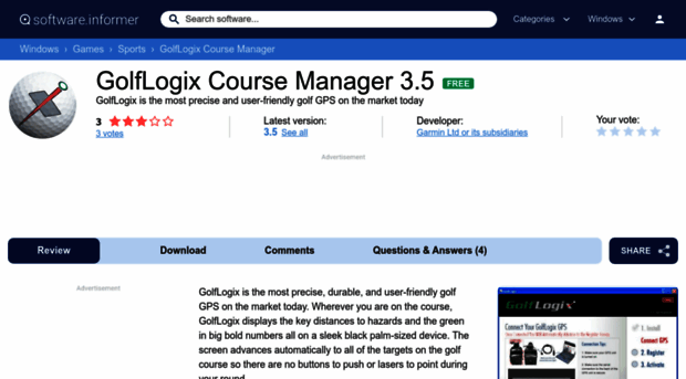 golflogix-course-manager.software.informer.com