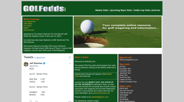 golfodds.com