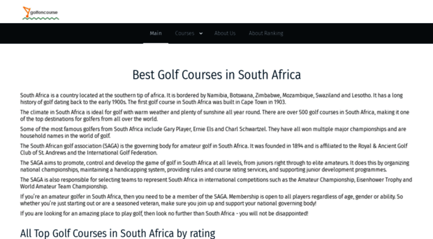 golfoncourse.co.za