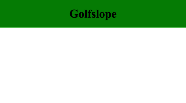 golfslope.com