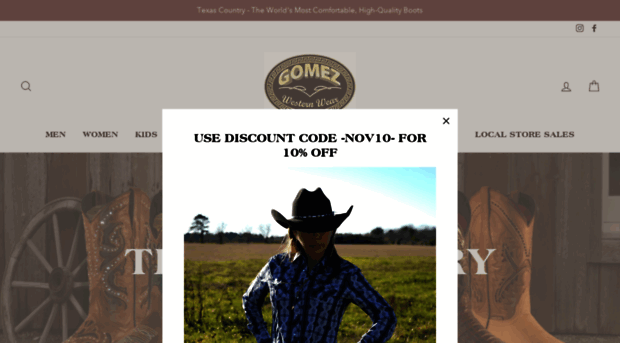 gomezwesternwear.net