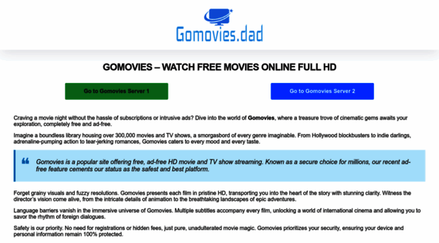 Gomovies watch the best online movies and tv shows