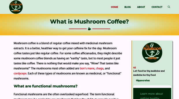 gomushroomcoffee.com