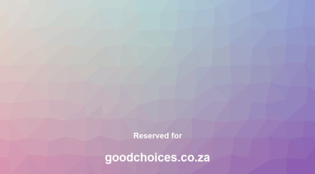 goodchoices.co.za