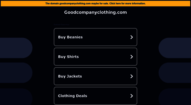 goodcompanyclothing.com