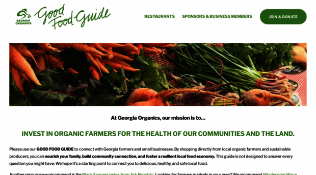 goodfoodguide.georgiaorganics.org