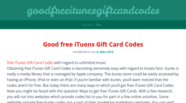 goodfreeitunesgiftcardcodes.wordpress.com