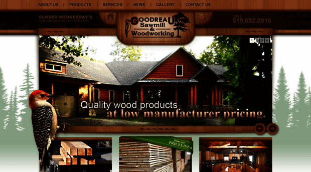 goodreausawmill.com