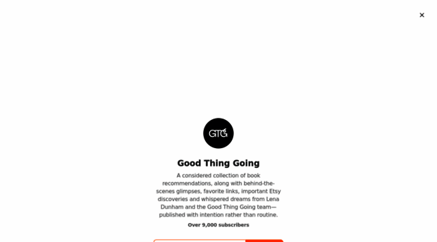 goodthinggoing.substack.com