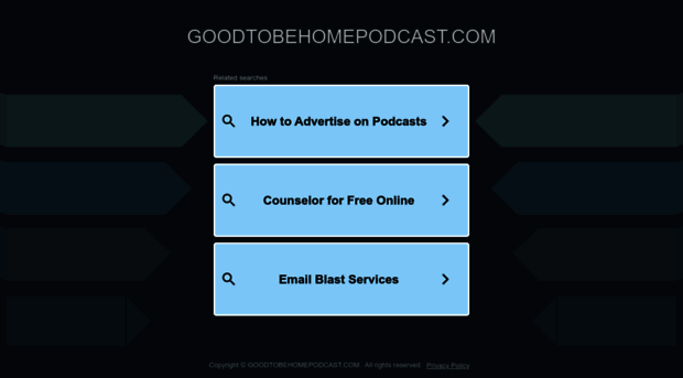 goodtobehomepodcast.com