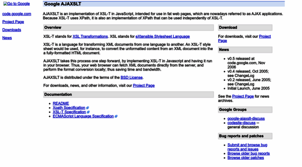 goog-ajaxslt.sourceforge.net