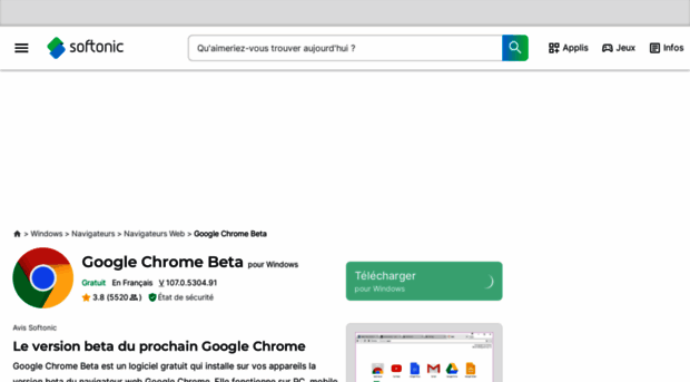 google-chrome-beta.softonic.fr