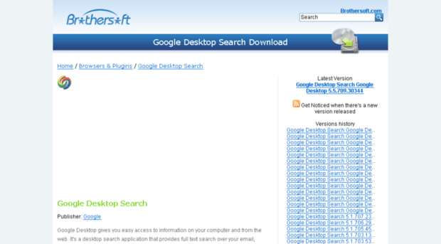 google-desktop-search.brothersoft.com