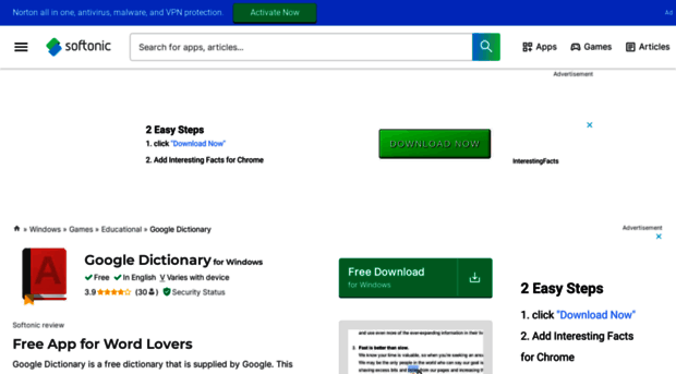 google-dictionary.en.softonic.com