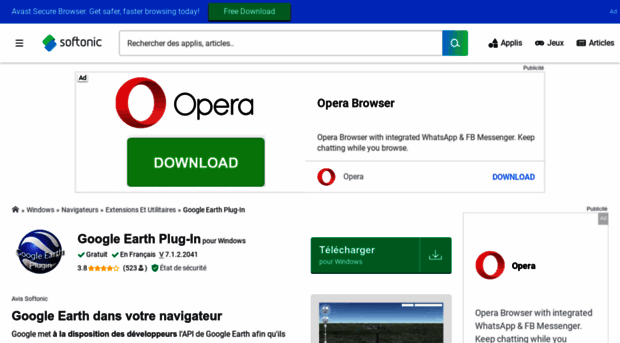 google-earth-plug-in.softonic.fr